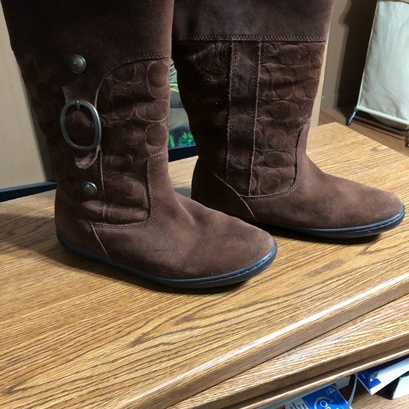 COACH Suede/Shearling Boot - Picture 2 of 4